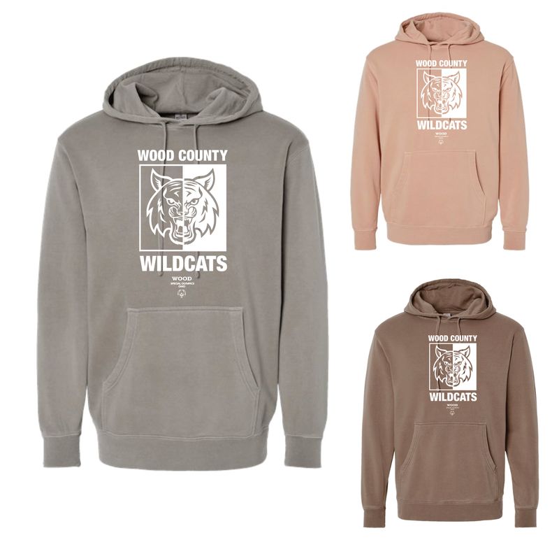 Wildcats- Pigment Dyed Hooded Sweatshirt