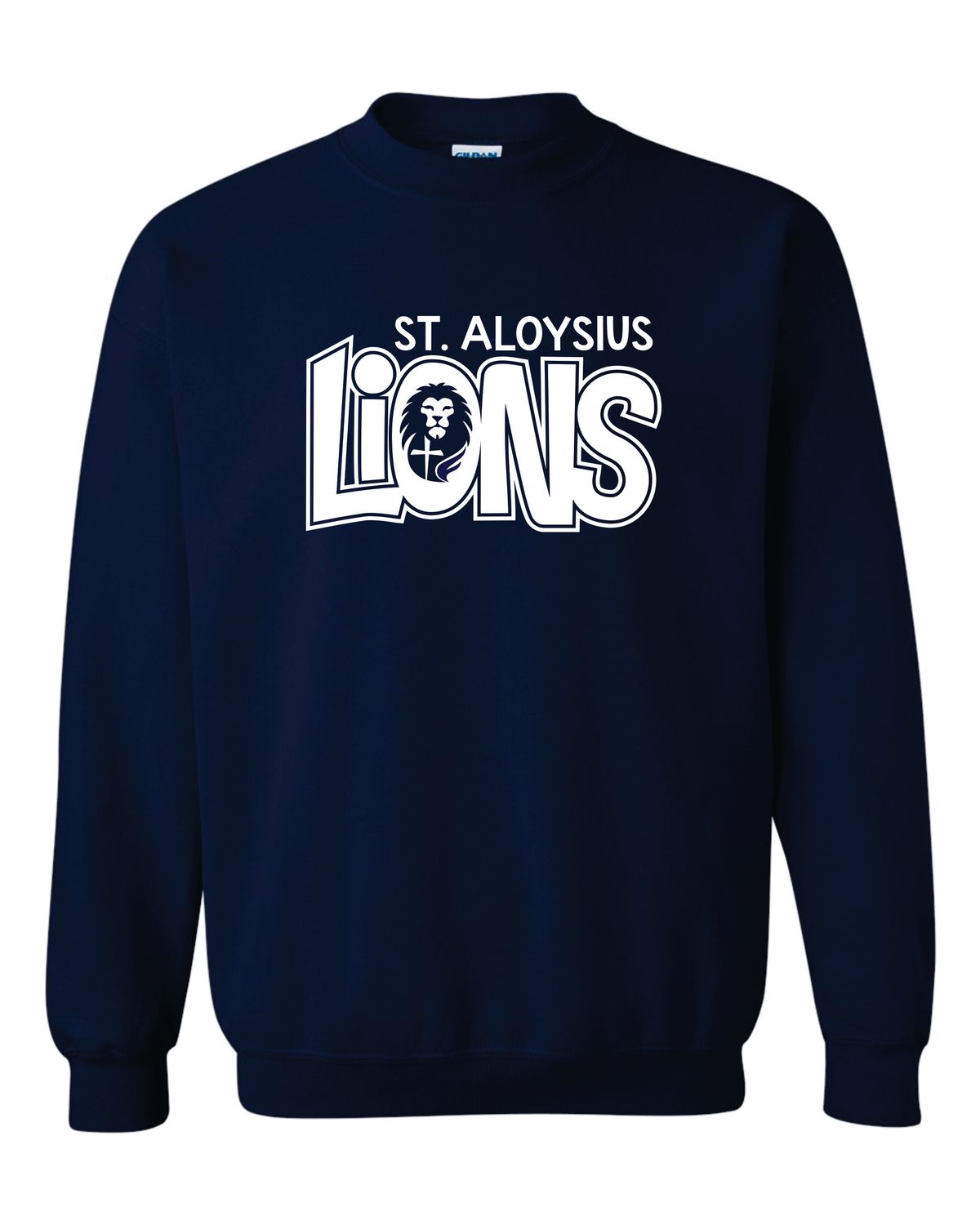 St. Als- GLITTER PRINT Crewneck
