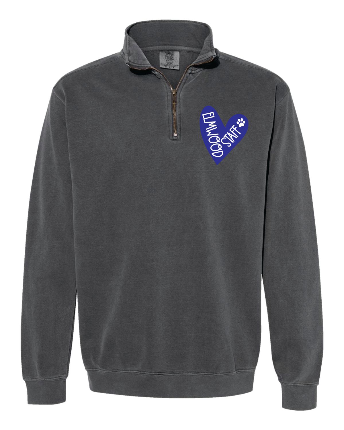 Elmwood Staff- Design 3 Comfort Colors Embroidered Quarter Zip