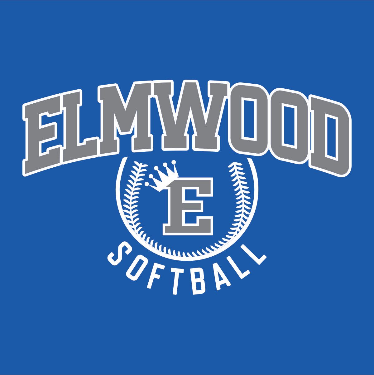 Elmwood Softball- ROYAL Screen-Printed Apparel