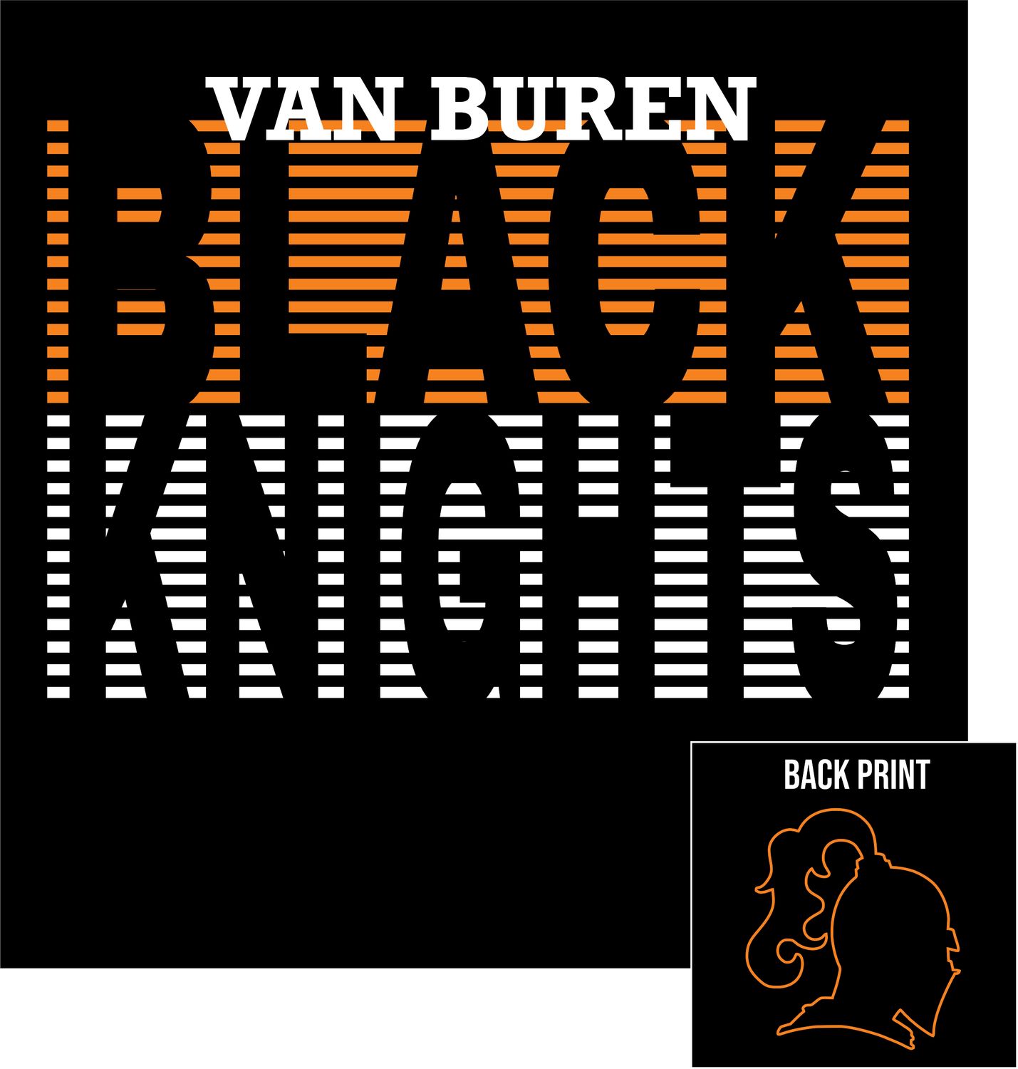 VB Soccer- Screen Printed Apparel Design 1 BLACK