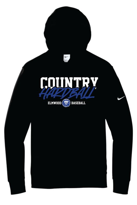 Elmwood Baseball- COUNTRY HARDBALL Nike Hoodie