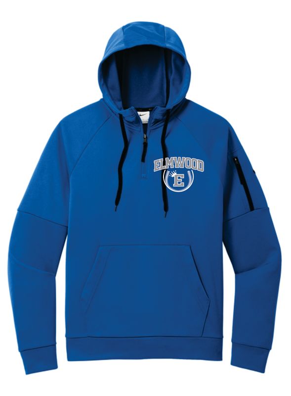 Elmwood Softball- NIKE Therma-Fit Pocket 1/4 Hood