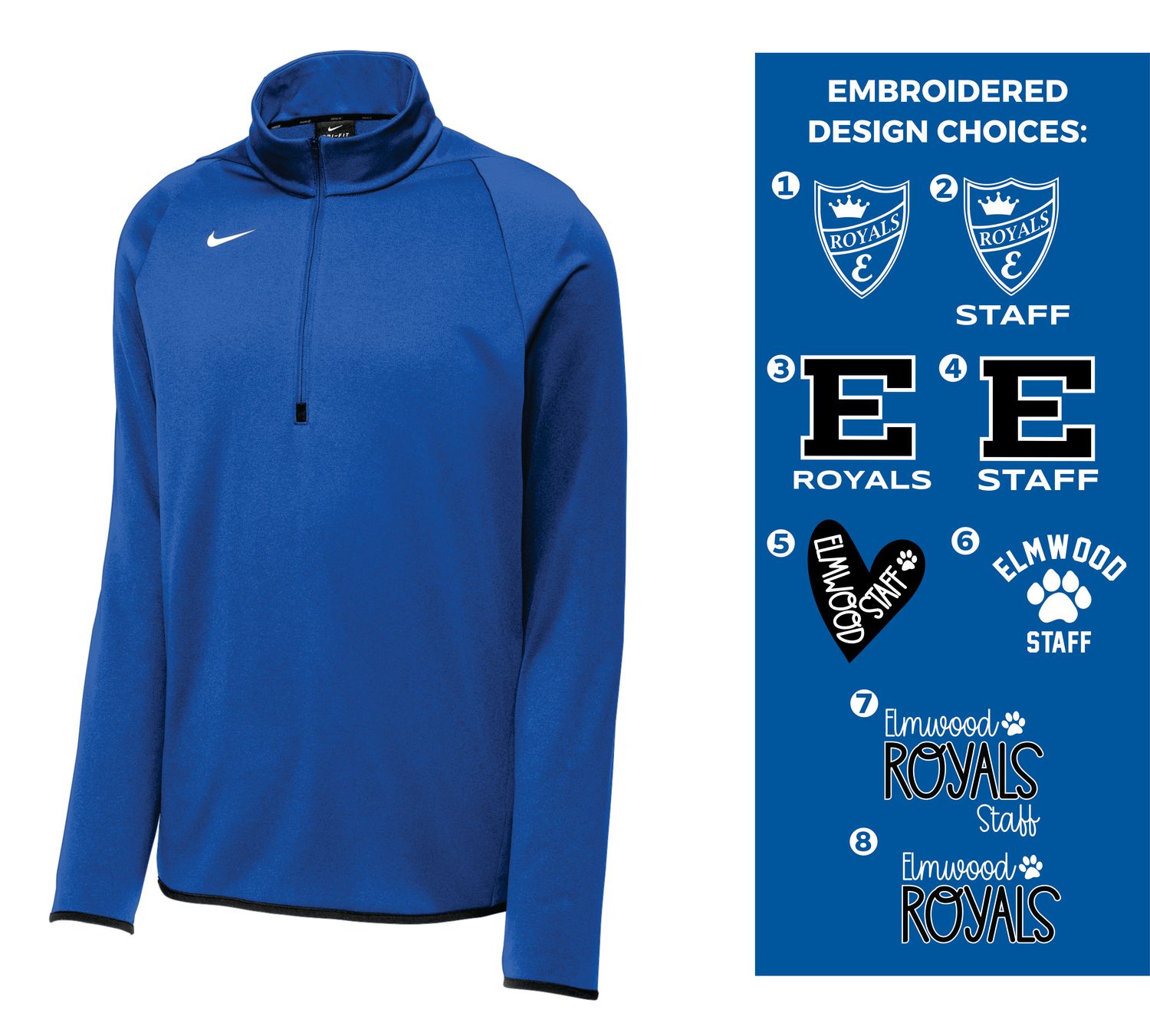 Elmwood Staff- NIKE Therma-Fit Quarter Zip