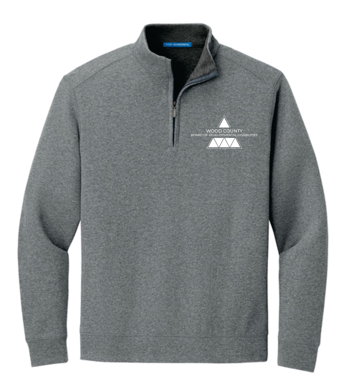 WCDD-Unisex Interlock Quarter Zip Sweater