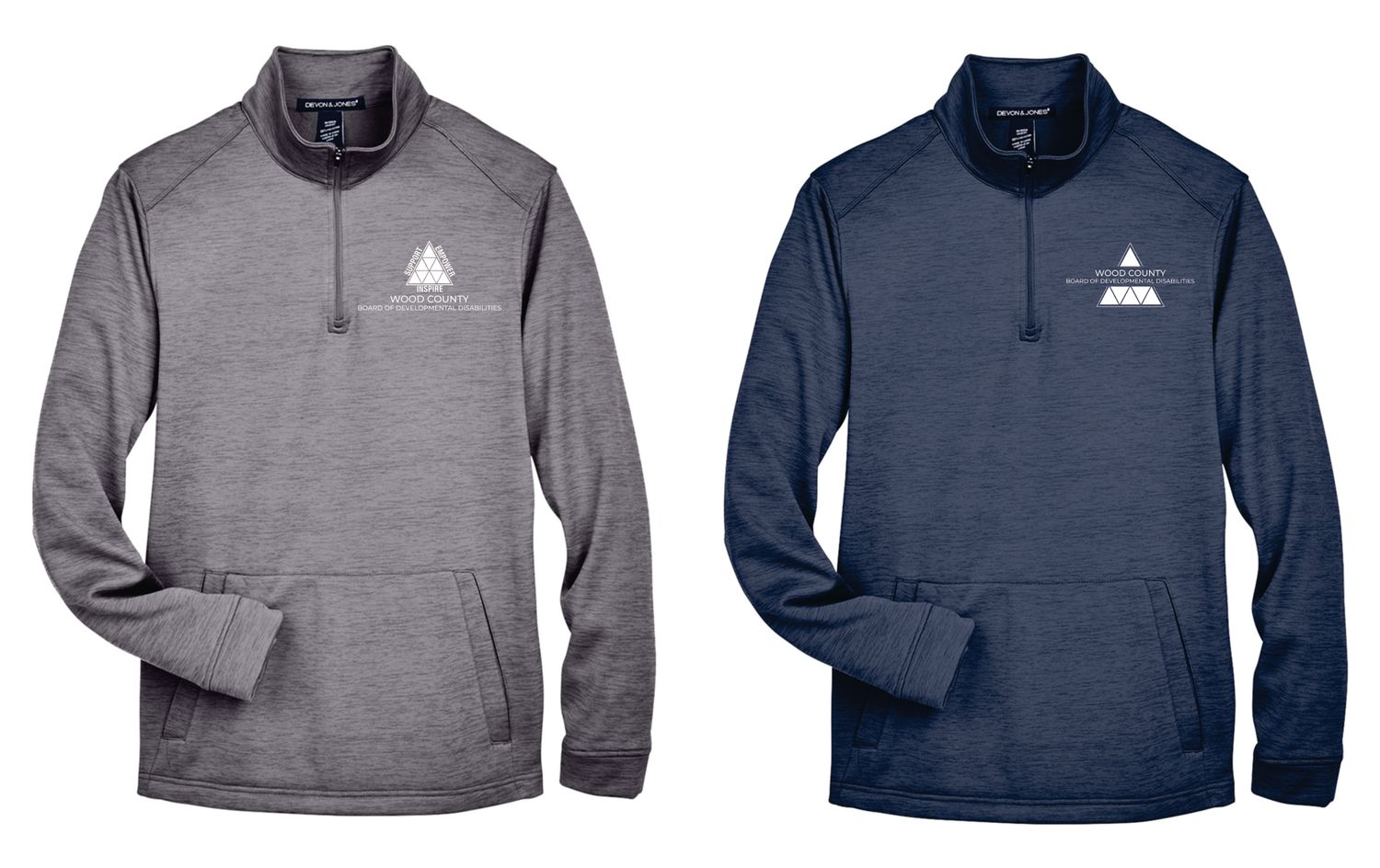 WCDD-Unisex Devon &amp; Jones Smooth Fleece Quarter