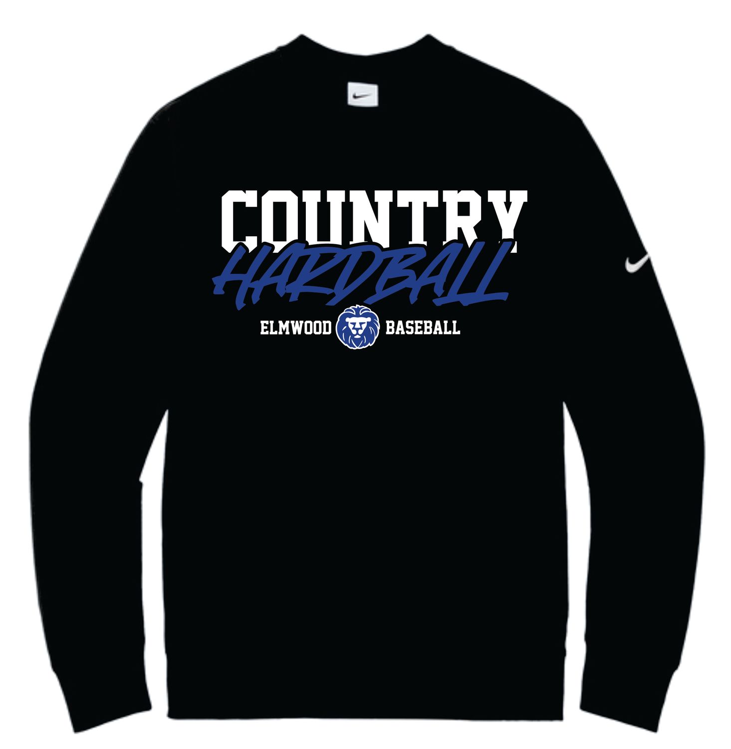 Elmwood Baseball- COUNTRY HARDBALL Nike Crew
