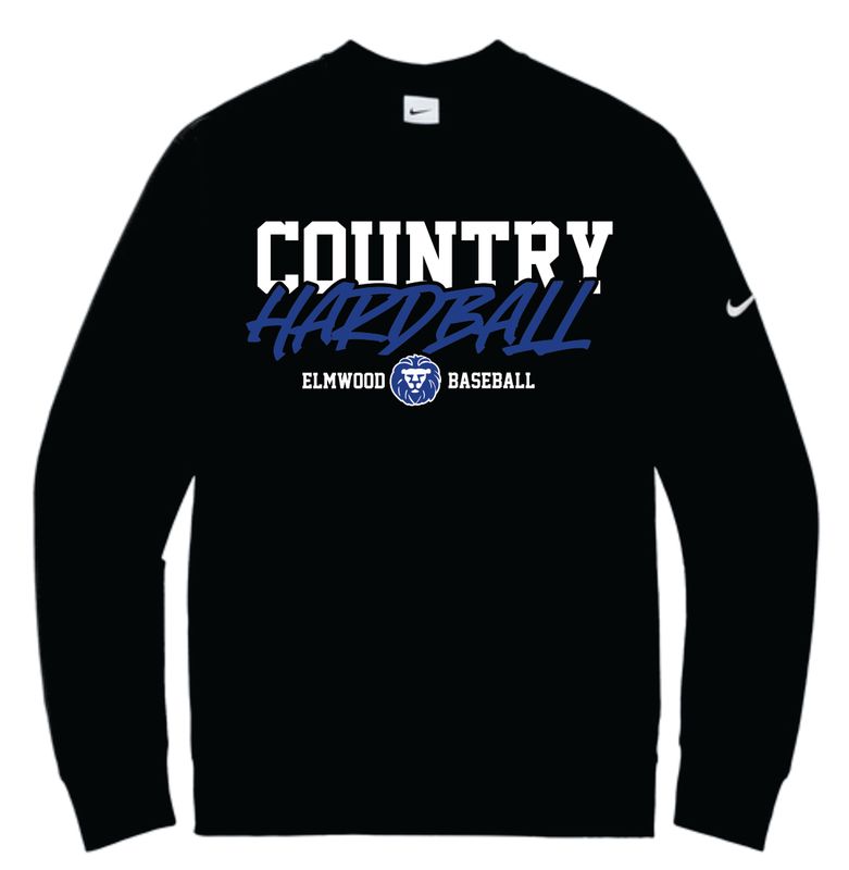 Elmwood Baseball- COUNTRY HARDBALL Nike Crew