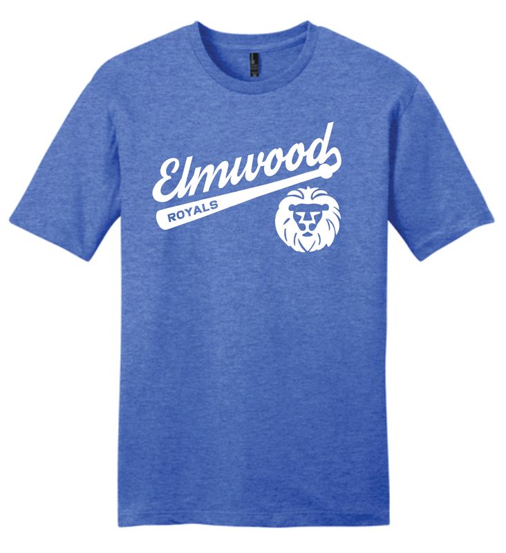 Elmwood Baseball- DISTRICT Soft Tee Design 1