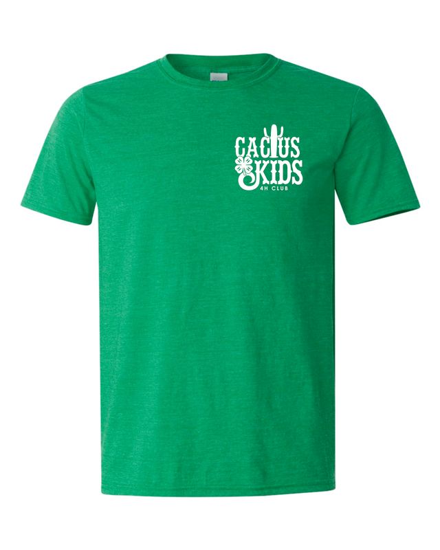 Cactus Kids- Soft Tee Irish Green Heather