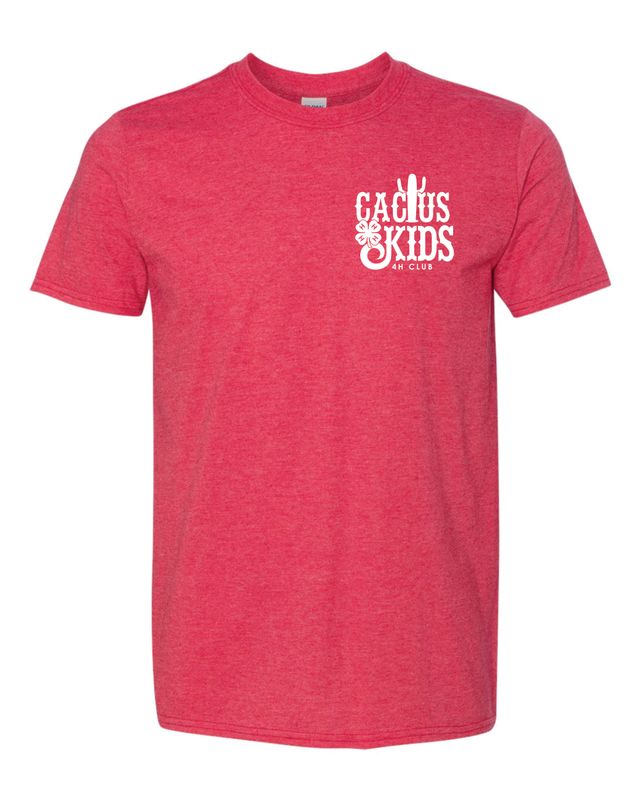 Cactus Kids- Soft Tee Heather Red