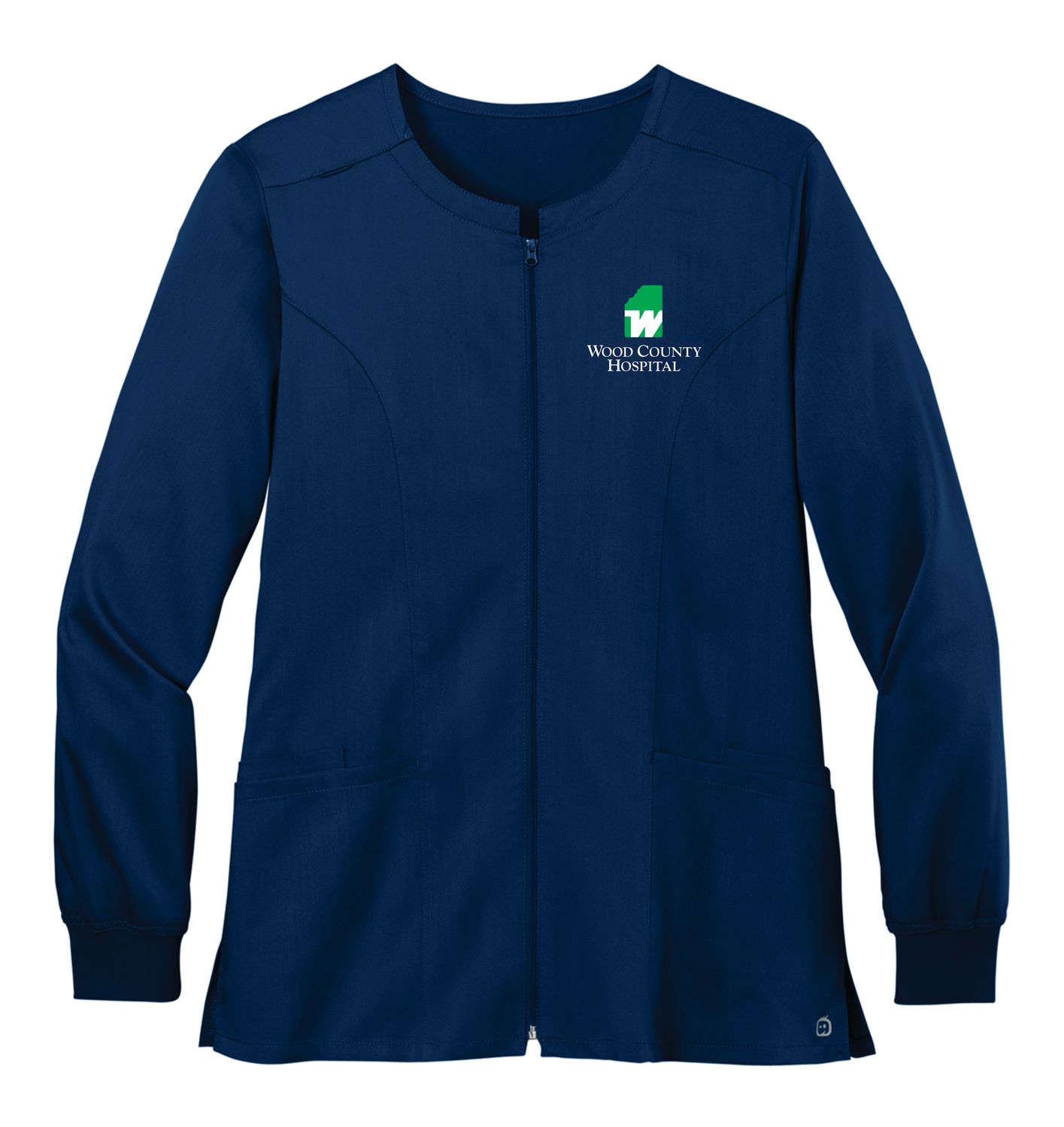 WCH- Ladies Zipper Scrub Jacket