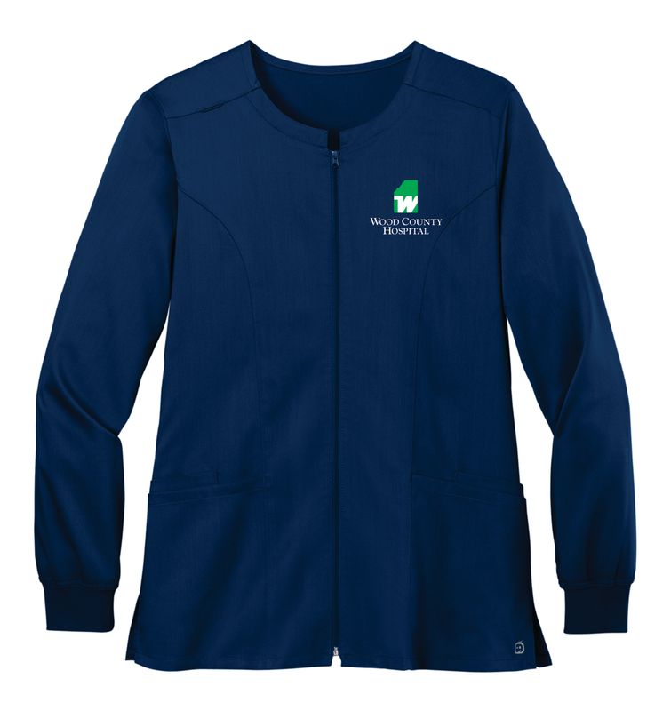 WCH- Ladies Zipper Scrub Jacket