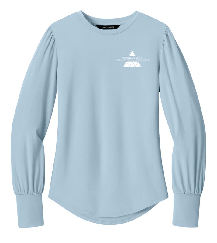 WCDD-Ladies Mercer+Mettle Long Sleeve Blouson Top