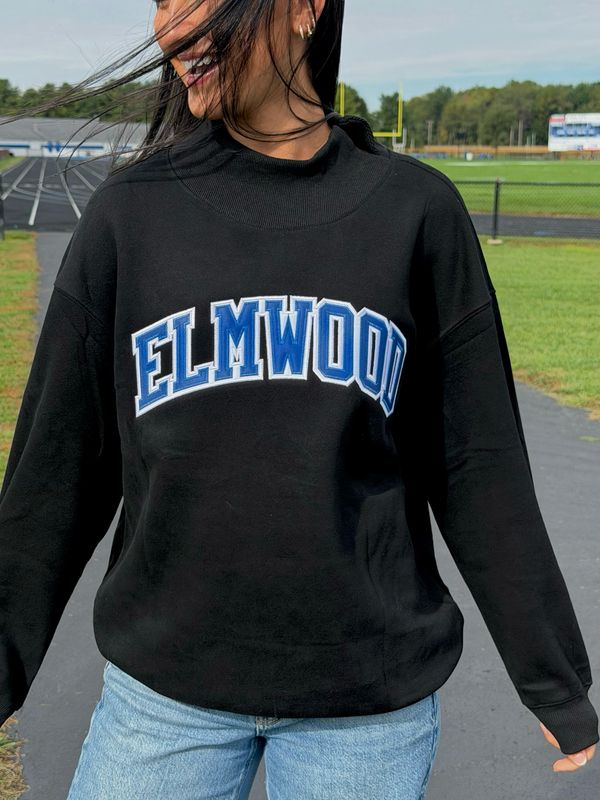 Elmwood Mock Neck- BLACK