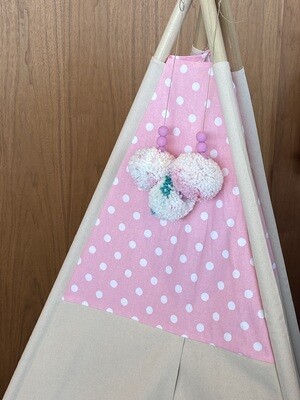 Pink Polka Dots Please!  Kid&#39;s Teepee,  Play Tent, Handmade Teepee