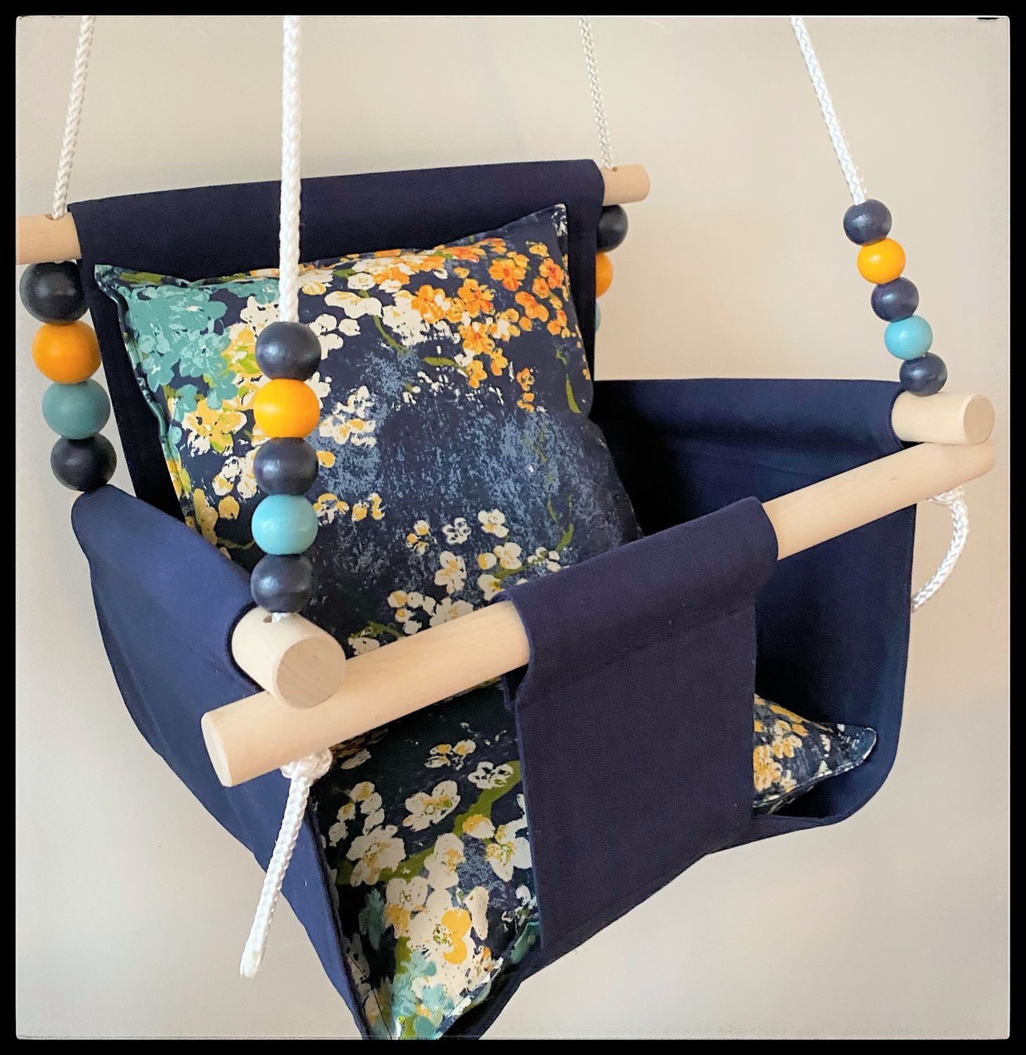 Navy Canvas Swing Free SHippinbg