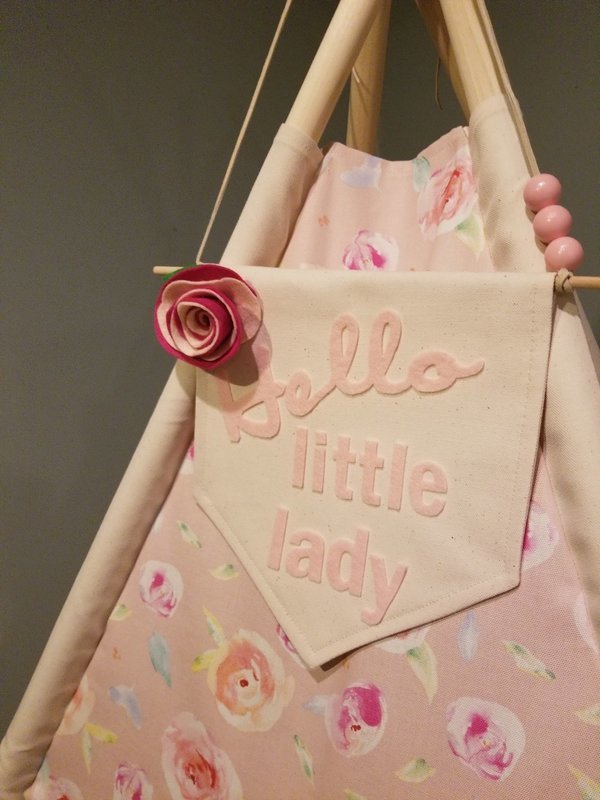Hello Little Lady, Pretty Petal Pink Teepee, Play Tent, Reading Nook, Baby Nursery Decor, Shabby Chic Decor, Imagination Station, Kids Room Decor, Cotton Canvas Kids Play Tent Hello Little Lady, Pretty Petal Pink Teepee, Play Tent, Reading Nook, Baby Nursery Decor, Shabby Chic Decor, Imagination Station, Kids Room Decor, Cotton Canvas Kids Play Tent
