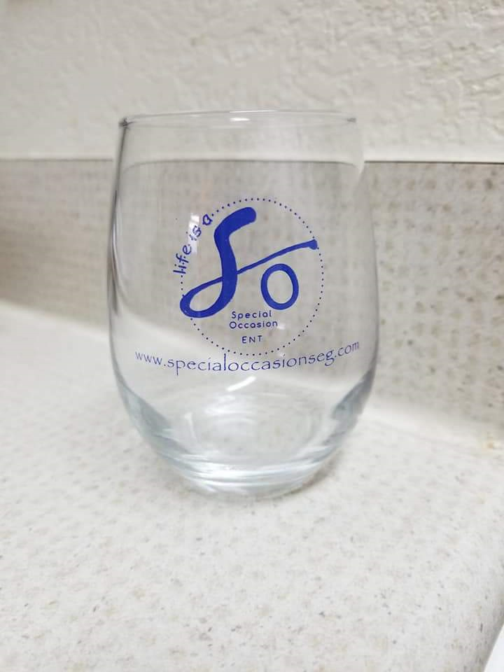 9 oz. S.O. - Wine Glass(Blue)