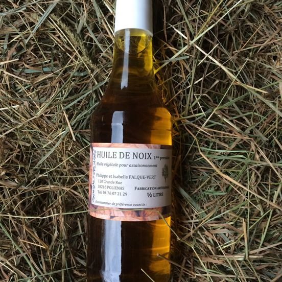 Bouteille d&#39;huile de noix - 1/2 litre
