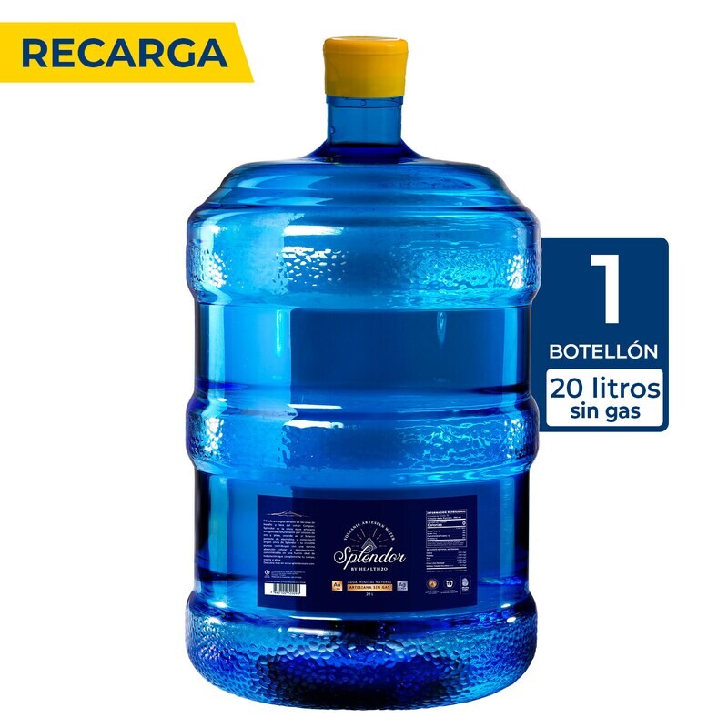 Recarga Botellón Agua Splendor 20 Litros