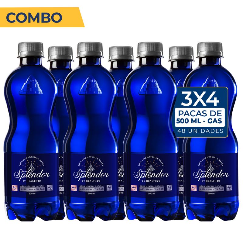 PROMO: 3x4 Pacas 500 ml. con gas