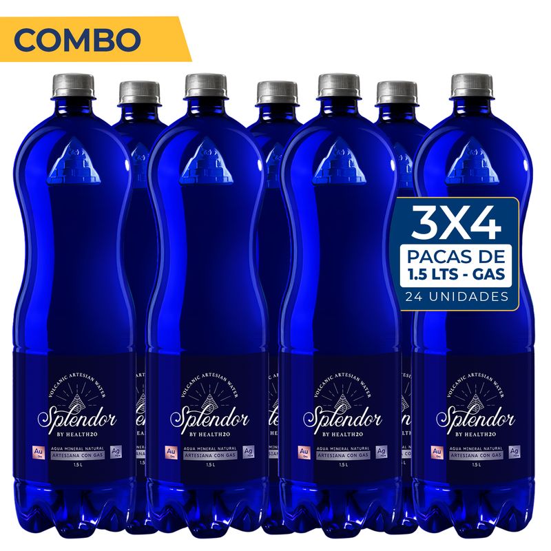 PROMO: 3x4 Pacas 1.5 litros con gas