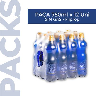 Pack x 12 Un. 750 ml. Splendor sin Gas.