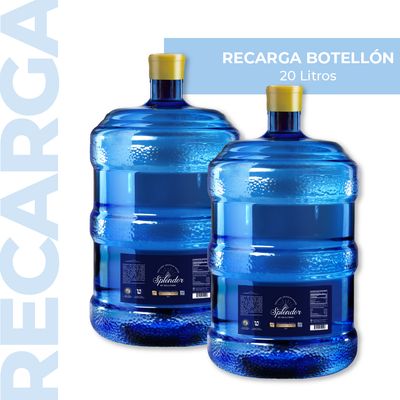 Recarga Botellón Agua Splendor 20 Litros