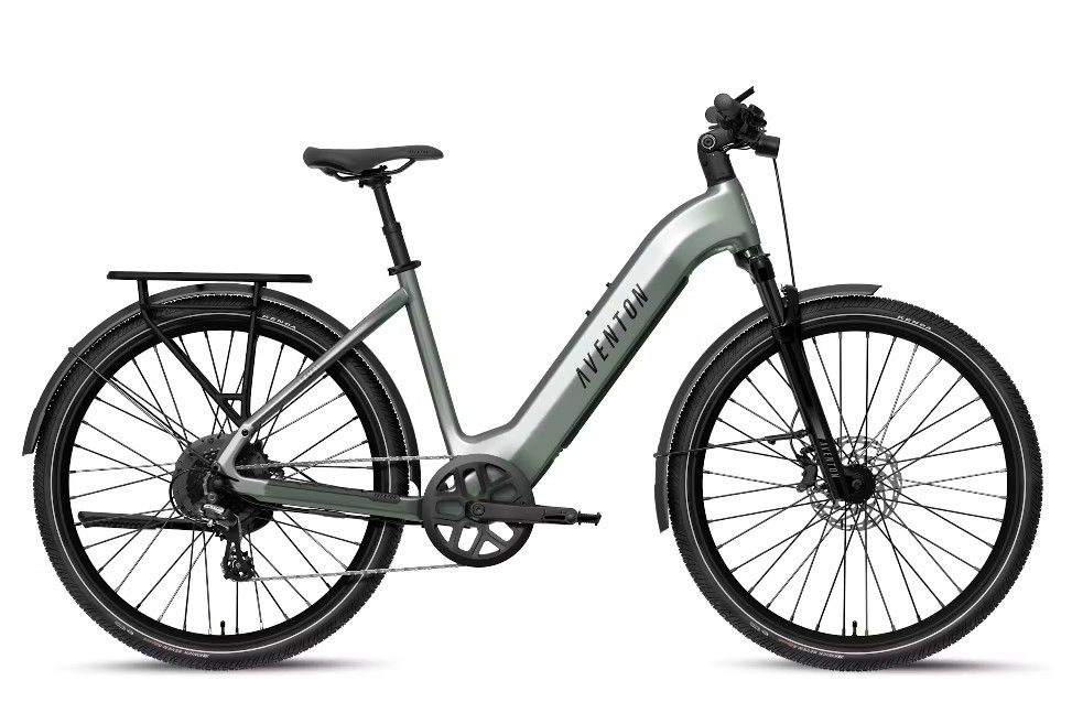 Aventon Level 4 REC Step Thru, Color: Glacier Mint, Size: Regular
