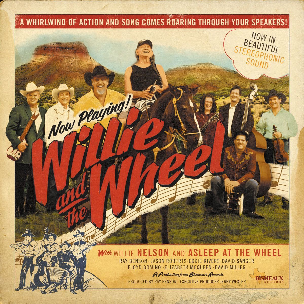 WILLIE & THE WHEEL- Willie Nelson Asleep At The Wheel