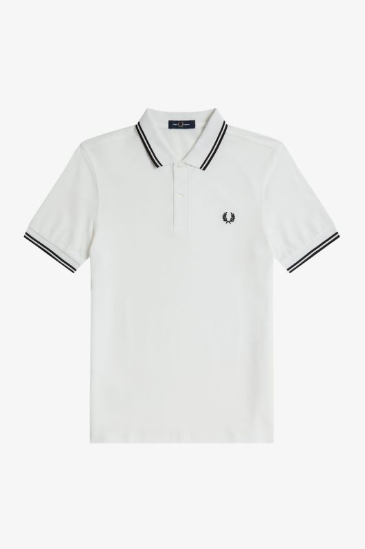 FRED PERRY- Polo Blanco Nieve