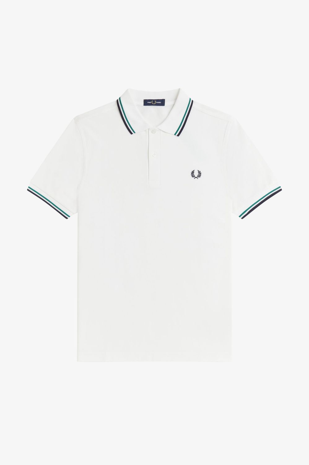 FRED PERRY- Polo Blanco nieve / Rojo tostado / Azul marino FRED PERRY- Polo Blanco nieve / Rojo tostado / Azul marino