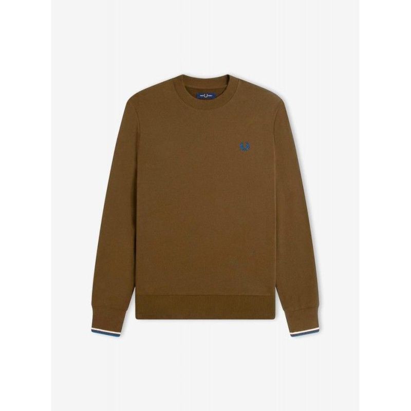 FRED PERRY- Sudadera Marrón / Azul
