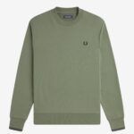 FRED PERRY- Sudadera Verde Oscura