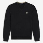 FRED PERRY- Jersey Negro/Dorado