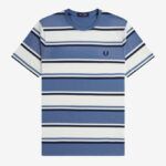 FRED PERRY- Camiseta de rayas azules