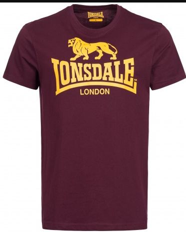 CAMISETA LONSDALE LOGO REGULAR FIT BURDEOS CAMISETA LONSDALE LOGO REGULAR FIT BURDEOS
