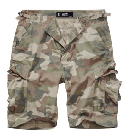 PANTALONES CORTOS CAMUFLAJE CLARO BRANDIT PANTALONES CORTOS CAMUFLAJE CLARO BRANDIT