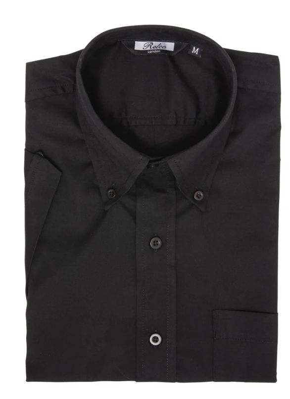 CAMISA RELCO OXFORD CLASICA NEGRA CAMISA RELCO OXFORD CLASICA NEGRA