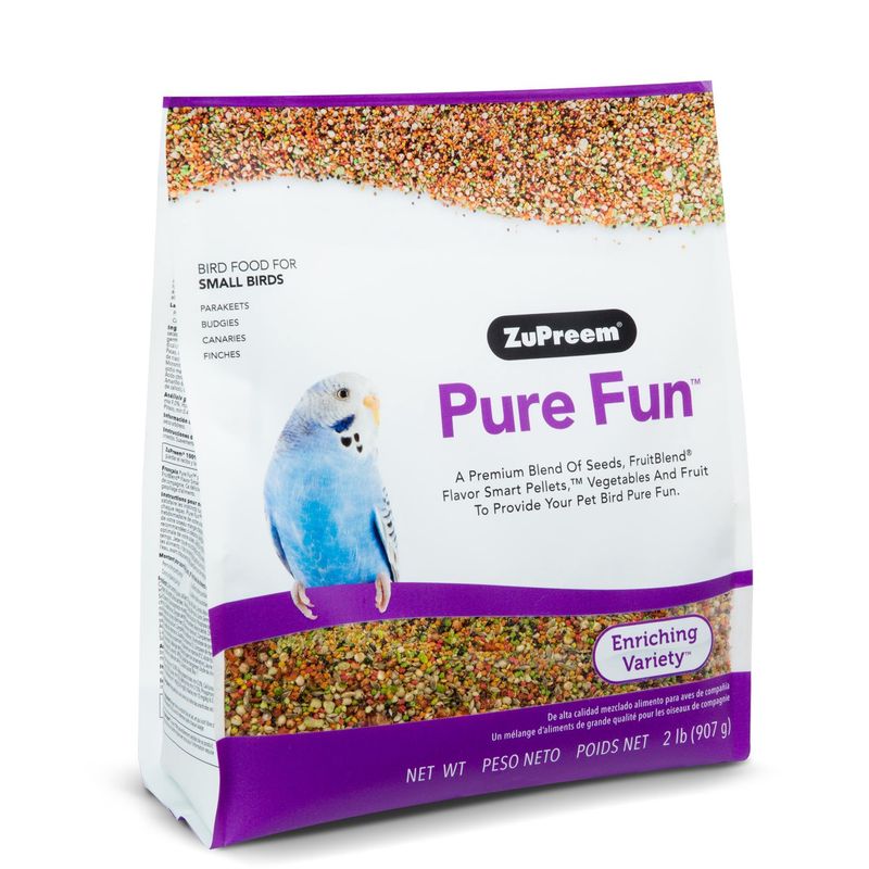 Zupreem Pure Fun Bird Food for Small Birds, 2 lb