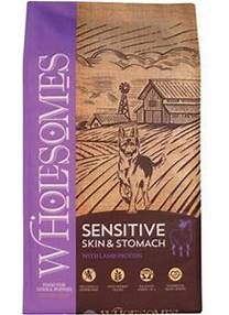 Wholesomes Sensitive Skin &amp; Stomach Lamb Dry Dog Food, 30 lb