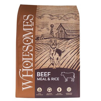 Wholesomes Beef &amp; Rice Dry Dog Food 40 lb