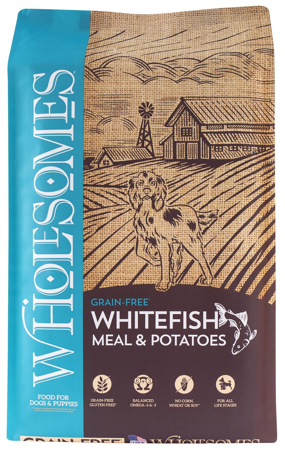 Wholesomes Whitefish Meal &amp; Potatoes0 Formula Dry Dog Food, 35 lb bag