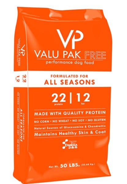 VALU-PAK Free 22/12 Orange Bag Dog Food All Life Stages