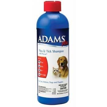 Adams Plus Flea &amp; Tick Dog &amp; Cat Shampoo with Precor, 12-oz