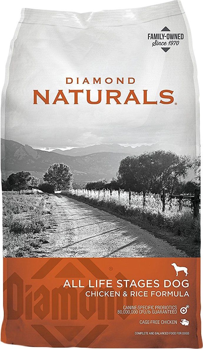 Diamond Naturals Chicken &amp; Rice Formula All Life Stages Dry Dog Food, 40-lb bag