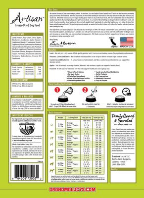 Grandma Lucy's - Artisan Lamb Dog Food – 10lb