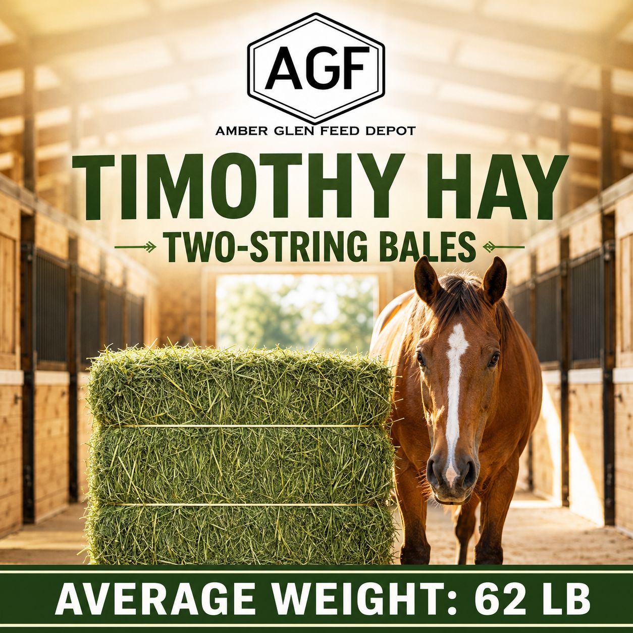Timothy Hay 2 String Bale 63lb each straight from NW farms