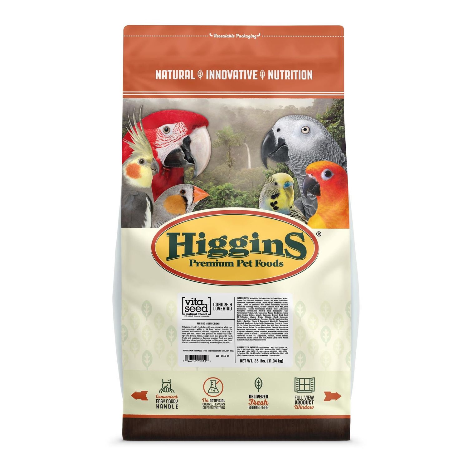 Vita Seed Conure &amp; Lovebird 25 lb